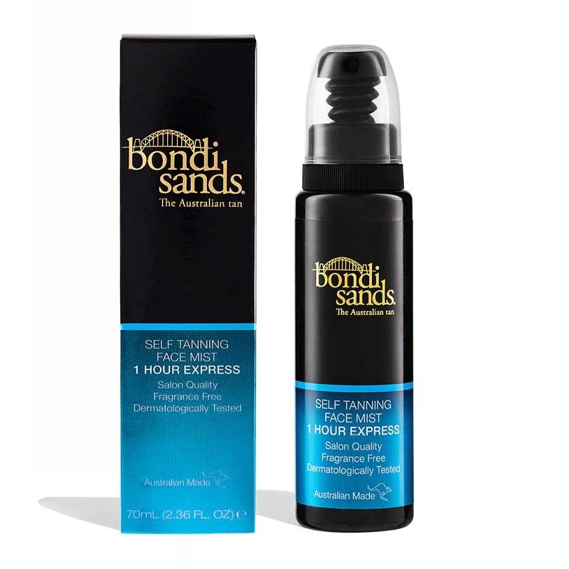 Bondi Sands 1 Hour Express Face Mist | instant tan for face that is wash off