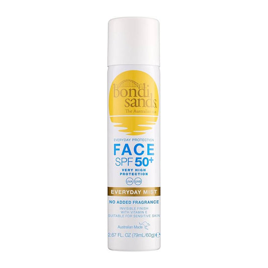 Bondi Sands SPF 50 Fragrance Free Face Mist | sunscreen mist for face
