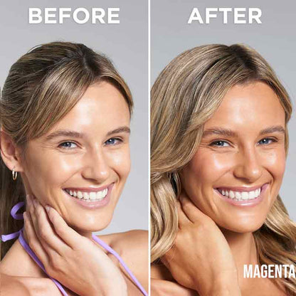 Bondi Sands Technocolor Self Tanning Face Serum Magenta Before & After