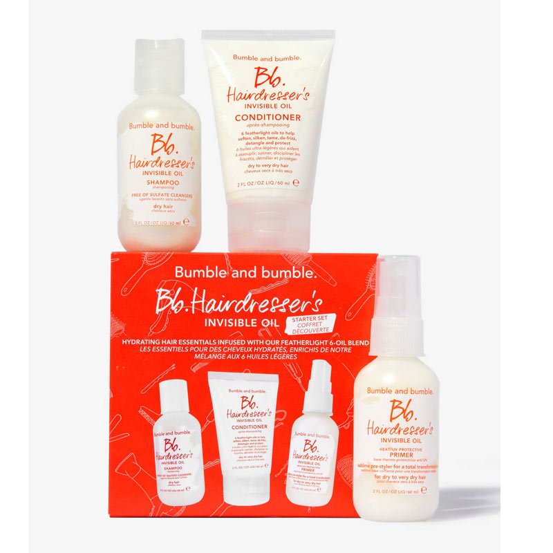 Bumble and bumble Hairdresser’s Invisible Oil Starter Set | bumble and bumble | best hair | hair gift sets | shampoo | conditioner | hair oil | dry hair 
