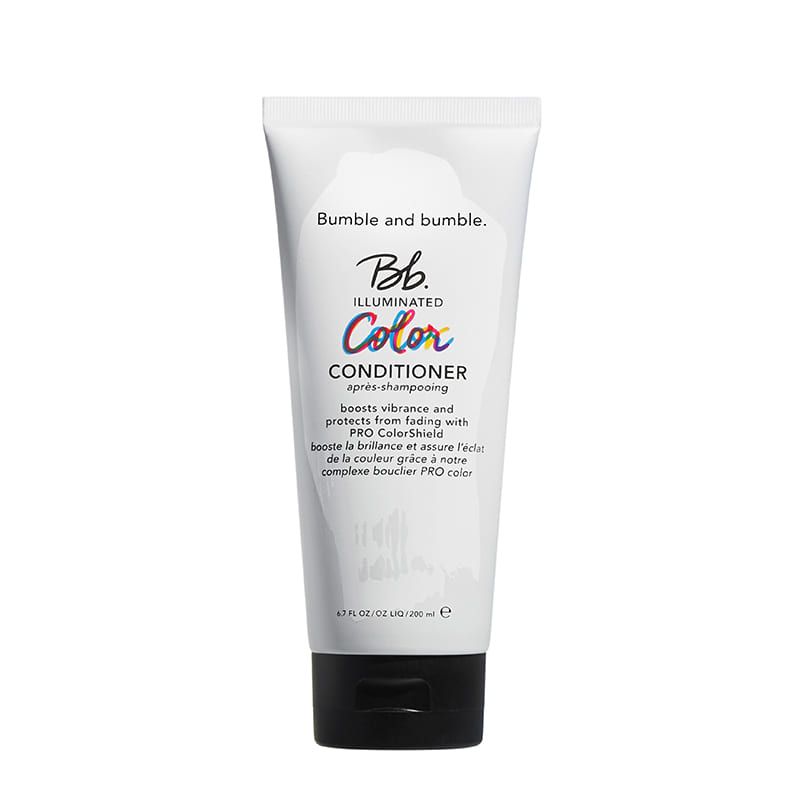 Bumble and bumble | Illuminated Color Conditioner | lightweight | moisture-rich formula | key to amplified vibrance and shine | enhance | look of color-treated hair | goodbye to frizz | flyaways | works to smooth | seal the cuticle | hair | luminous | locked-in color | turn heads