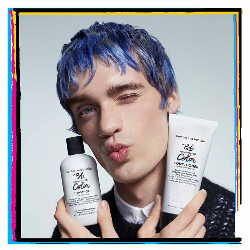 Bumble and bumble | Illuminated Color Conditioner | lightweight | moisture-rich formula | key to amplified vibrance and shine | enhance | look of color-treated hair | goodbye to frizz | flyaways | works to smooth | seal the cuticle | hair | luminous | locked-in color | turn heads