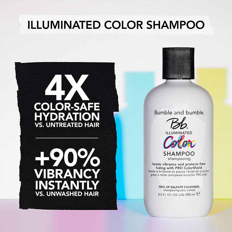 Bumble & bumble | Illuminated Color Shampoo | gentle shampoo | boosts vibrance | protects color from fading | sulfate-free | cleanses with care | smooths | seals the cuticle | hair | luminous | locked-in color | lasts | embrace | brilliance | long-lasting | salon-fresh color | every day