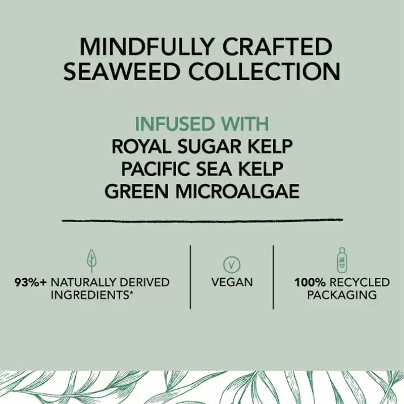 Bumble and bumble  Bb. Seaweed Shampoo Shampoo | gentle | cleanser | revitalizes | hair | regulating | scalp | moisture | Three | nutrient-rich | seaweeds |  natural | vegan | recycling | recycled | mindful | kelp 
