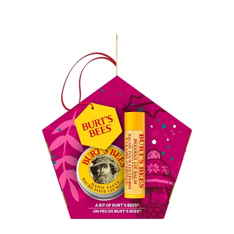 Burts Bees A Bit Of Burt's Bees Beeswax Gift Set | maximum hydration | 100% natural products | lip and hand moisturising duo | festive Christmas gift set | stocking filler for Christmas.