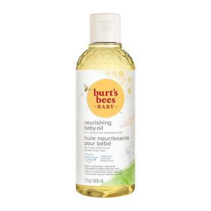 Burt's Bees Baby Bee Nourishing Baby Oil | Softens and smooths baby's skin | Vitamin-rich oils | Apricot and Grapeseed Oils | 100% natural origin | Formulated for delicate skin | Paediatrician tested