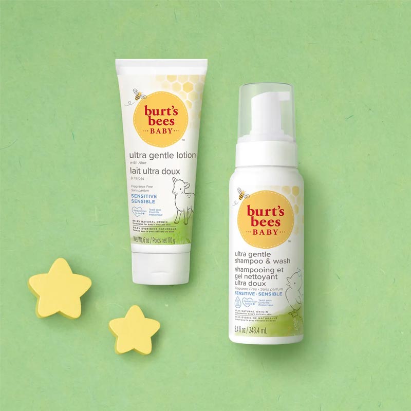 Burt's Bees Baby Foaming Shampoo & Wash for Sensitive Skin | ultra GENTLE BABY WASH