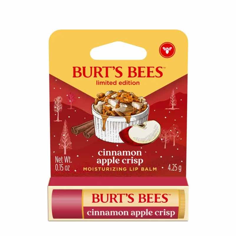 Burt's Bees Cinnamon Apple Crisp Lip Balm Limited Edition Christmas Flavour