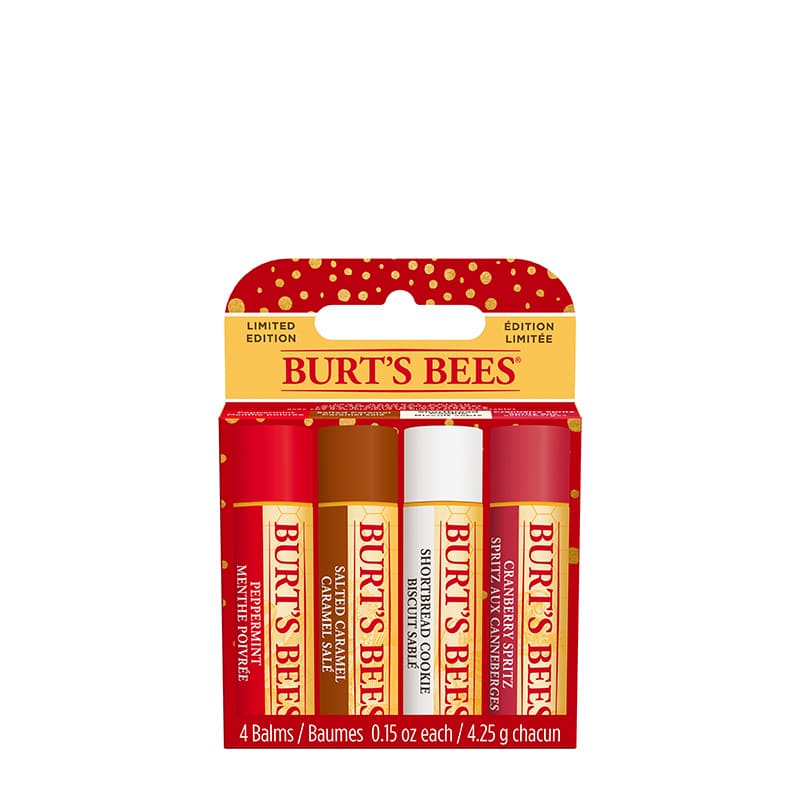 Burt's Bees | Festive Fix Four Pack | stocking filler | Christmas treat | ultra-hydrating lip balms | festive flavors | all-day moisture | nourishment | save €6.