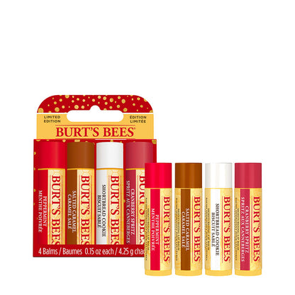 Burt's Bees | Festive Fix Four Pack | stocking filler | Christmas treat | ultra-hydrating lip balms | festive flavors | all-day moisture | nourishment | save €6.