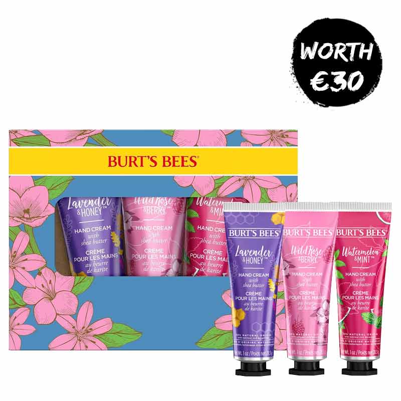 Burt's Bees Hand Cream Trio Gift Set