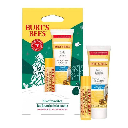Burt's Bees Hive Favourites Beeswax Duo Gift Set, stocking filler, body gift set