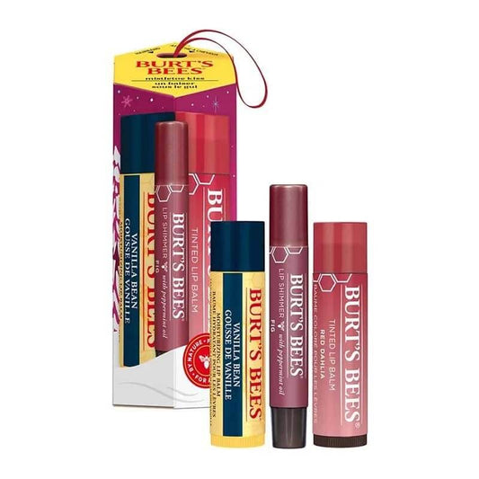 Burt's Bees Mistletoe Kiss Lip Balm Gift Set, stocking filler, gift for her, makeup gift