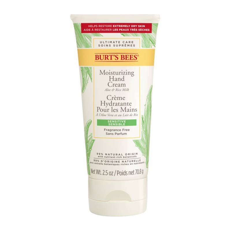 Burt's Bees Sensitive Moisturising Hand Cream | sensitive hands | dry skin and flaky hands | moisture for after handwashing