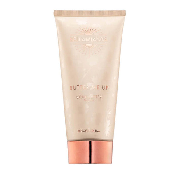 Bellamianta Butter Me Up Body Butter | perfect | oil-free| prep | skin | before | tanning | extend | sunless tan | improves | tone | texture | look | cellulite | skin-loving formula | hydrating | treat | nourish | improves |highlights | vegan 