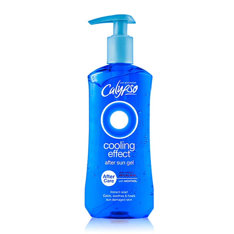 Calypso | Cooling | After Sun Gel | instant relief | gel | menthol | cooling feeling | calming | irritation | heat | tightness | comfortable | soothed | Aloe Vera | relieves pain | soothes