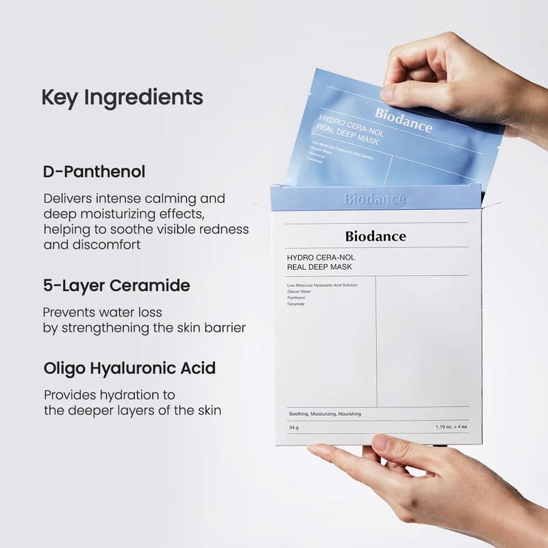 Biodance Hydro Cera-Nol Real Deep Mask 4 Pack