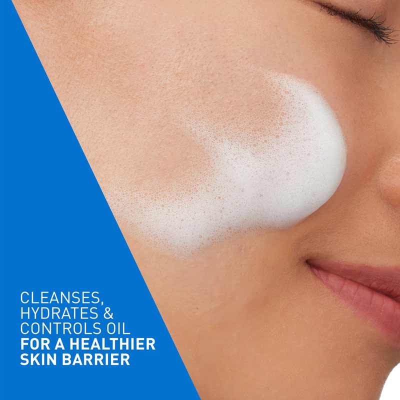 CeraVe Balancing Air Foam Facial Cleanser Texture Image