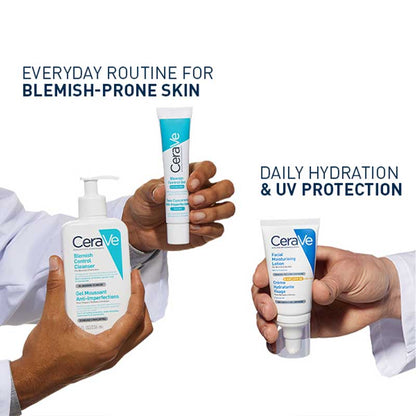 CeraVe, Blemish Control Essentials Gift Set, perfect, every day, AM PM cream, day and night routine, blemish prone, hydration, UV protection  