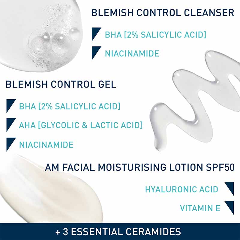 CeraVe, Blemish Control Essentials Gift Set, dermatologist recommended, moisturising lotion 