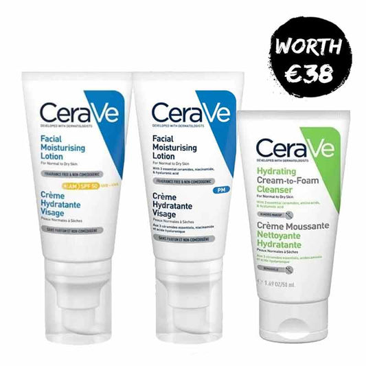 CeraVe Day & Night skincare routine, CeraVe gift set, skincare sets, cerave skincare bundle, spf moisturiser