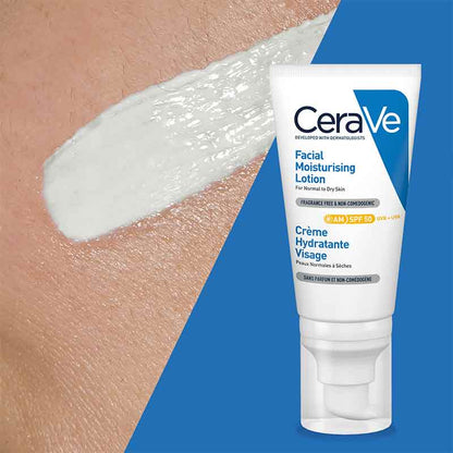 CeraVe, Facial Moisturising Lotion AM SPF50 - fragrance free moisturiser