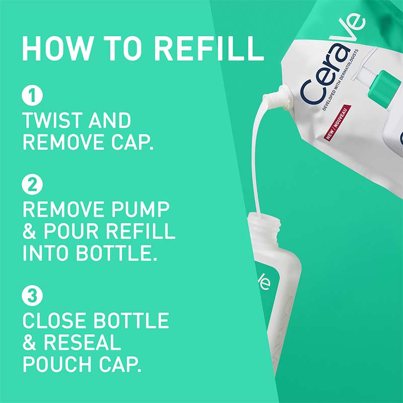 How to refill CeraVe Foaming Cleanser