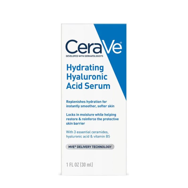 CeraVe Hydrating Hyaluronic Acid Serum For Normal to Dry Skin, Cerave serum, Cerave hyaluronic