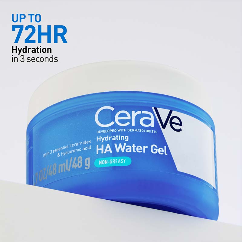 CeraVe Hydrating Hyaluronic Acid Water Gel Moisturiser Infographic