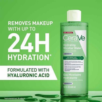 CeraVe Hydrating Micellar Water Cleanser key benefits