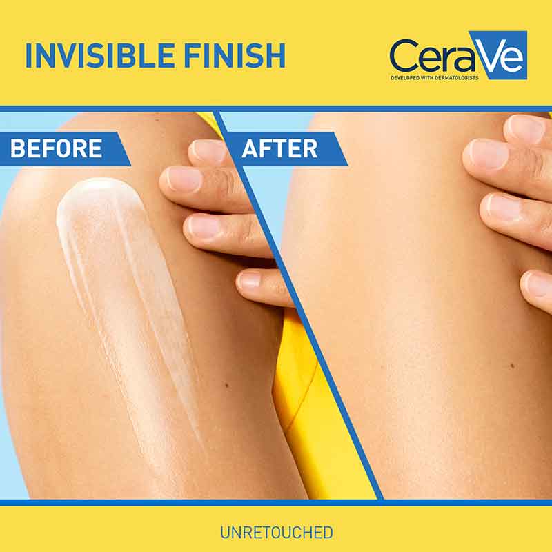 CeraVe Invisible Hydrating Sunscreen SPF 30 Before And After