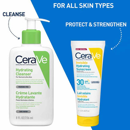 CeraVe Invisible Hydrating Sunscreen SPF 30 Routine