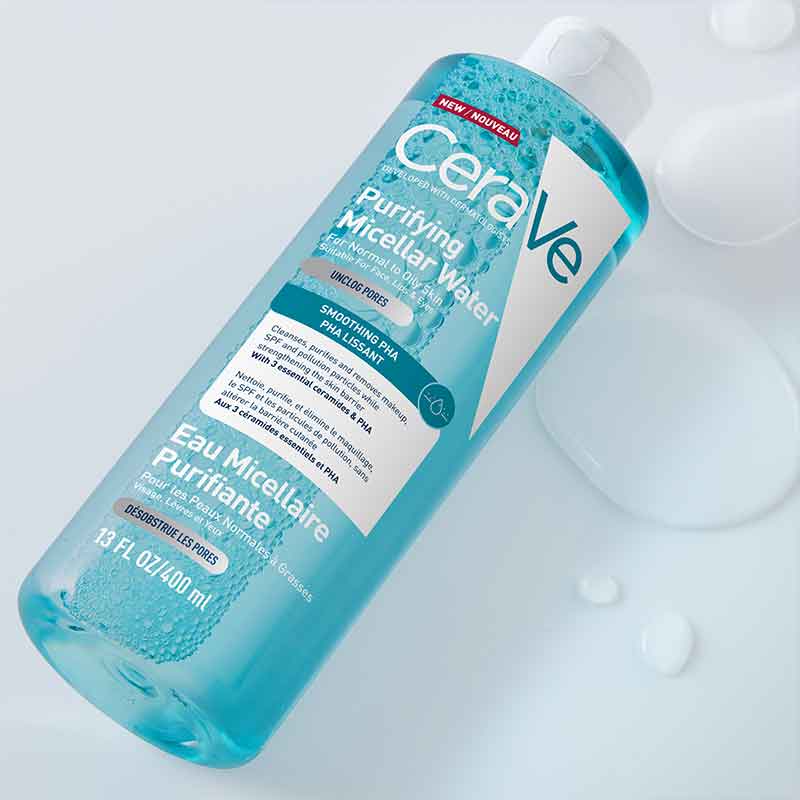 CeraVe Purifying Micellar Water Cleanser For Normal to Oily Skin