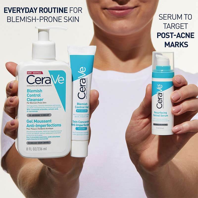 CeraVe, everyday routine for blemish-prone skin