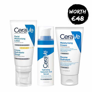 CeraVe Ultimate Hydration Bundle, Cerave Facial Moisturising lotion AM SPF 50, CeraVe Hydrating Hyaluronic Acid, CeraVe Moisturiser