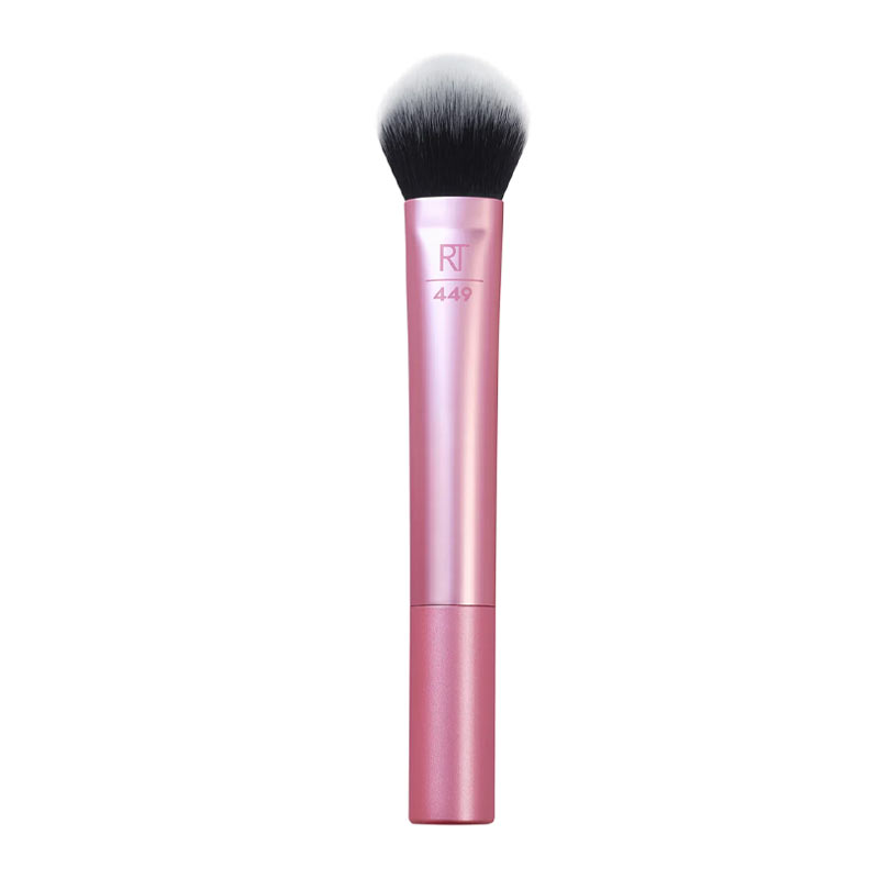 Real Techniques | Tapered | Cheek Brush | small | round | powder | liquid | streak-free | flawless | signature | soft bristles | precision application | cheek | face products