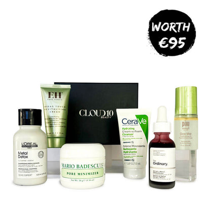 Cloud 10 Beauty Glow Box, Skincare gift set, Mario Badescu, Emma Hardie, CeraVe, The Ordinary, PIXI, L'Oréal Professionnel