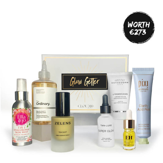 Cloud 10 Beauty Glow Getter Gift Set, skin care gift set, glowy skin, cleanser, toner, moisturiser, face mask, eye cream, face mist 