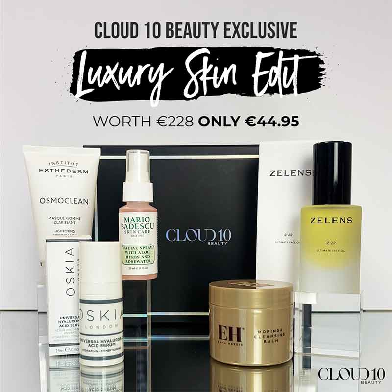 Cloud 10 Beauty #LuxurySkinEdit Gift Set, luxury skincare, OSKIA, Emma Hardie, Zelens, Mario Badescu, Institut Esthederm