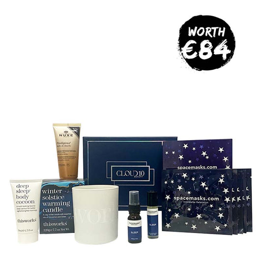 Cloud 10 Beauty The #AllIsCalm Gift Set | Gift set | NUXE | Tisserand | Sleep remedy | gift set | gift box | This works | This works candle | Spacemasks | Warming candle 