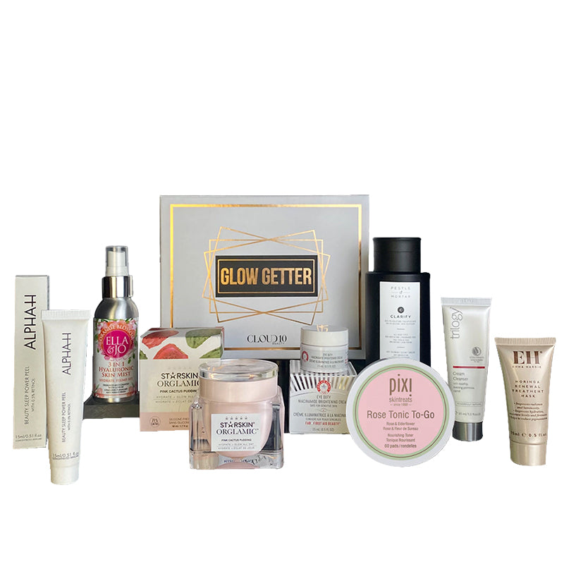 Cloud 10 Beauty Glow Getter Gift Set | curated collection | top-rated skincare essentials | skincare treasure trove | premium skincare | radiant beauty | luminous skin | sell out | bestsellers 