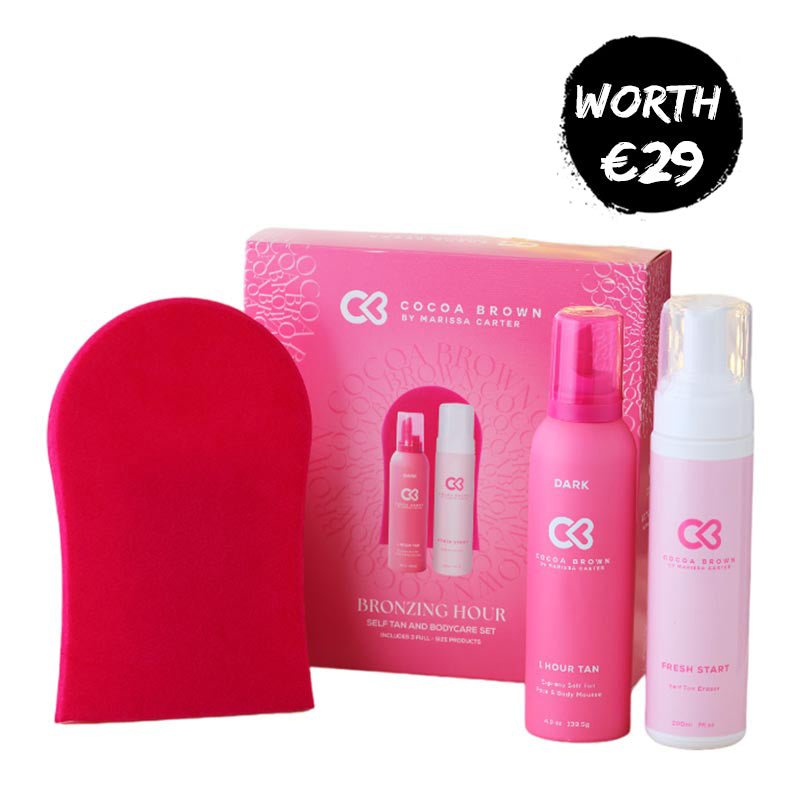 Cocoa Brown bronzing hour, tan gift set