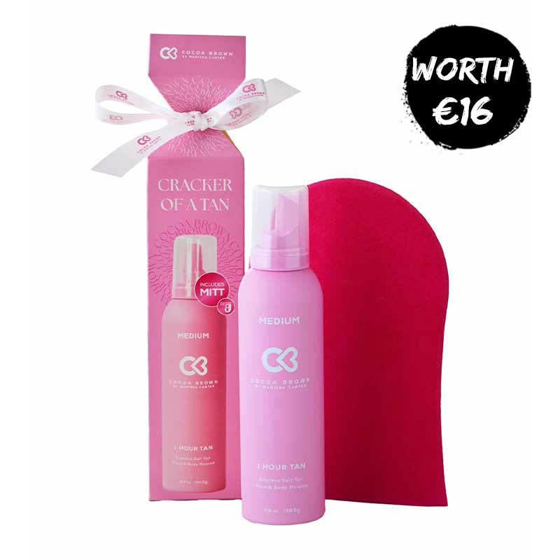 Cocoa Brown cracker of tan, 1 hour tan, tanning mousse, medium tan