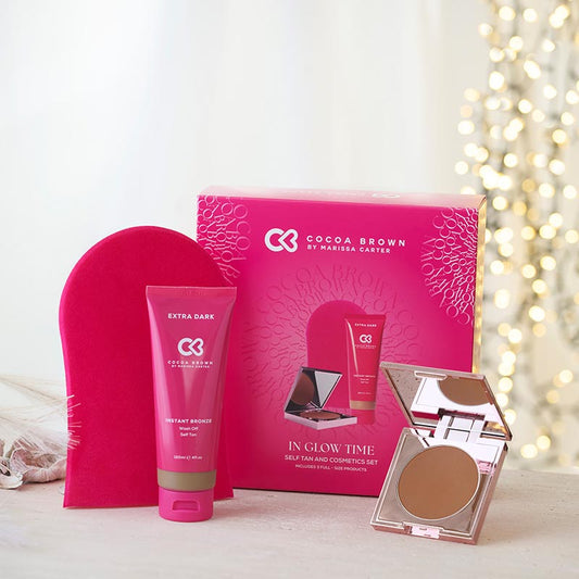 Cocoa Brown in glow time, instant tan