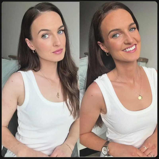 Cocoa Brown Cracker Of A Tan Dark Before & After