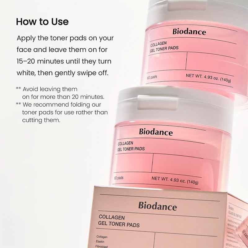 Biodance Collagen Gel Toner Pads 60 Pads