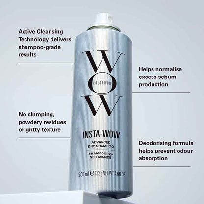 Color Wow Insta-Wow Advanced Dry Shampoo Benefits Infographic