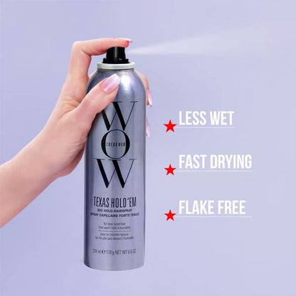 Color Wow Texas Hold ‘em Big Hold Hairspray Key Features