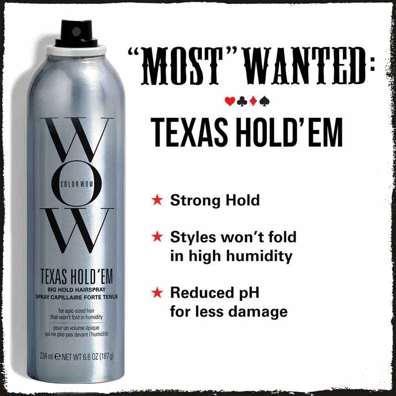 Color Wow Texas Hold ‘em Big Hold Hairspray Key Benefits Image