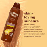 Hawaiian Tropic Protective Dry Oil Continuous Spray SPF 30 | UVA | UVB | Protect | Hydrate | Easy | Quick | Coconut | Mango | Tropical | Fast Absorbing | Non greasy | Protective